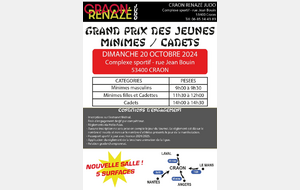 Tournoi Minimes et Cadets de Craon