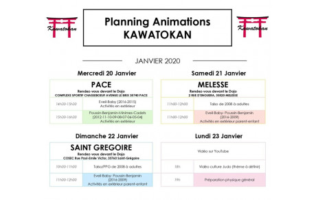 Activités en exterieurs