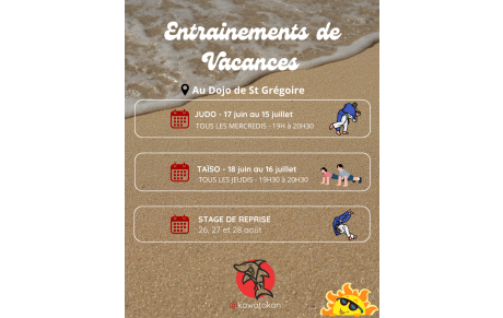 Programme des vacances